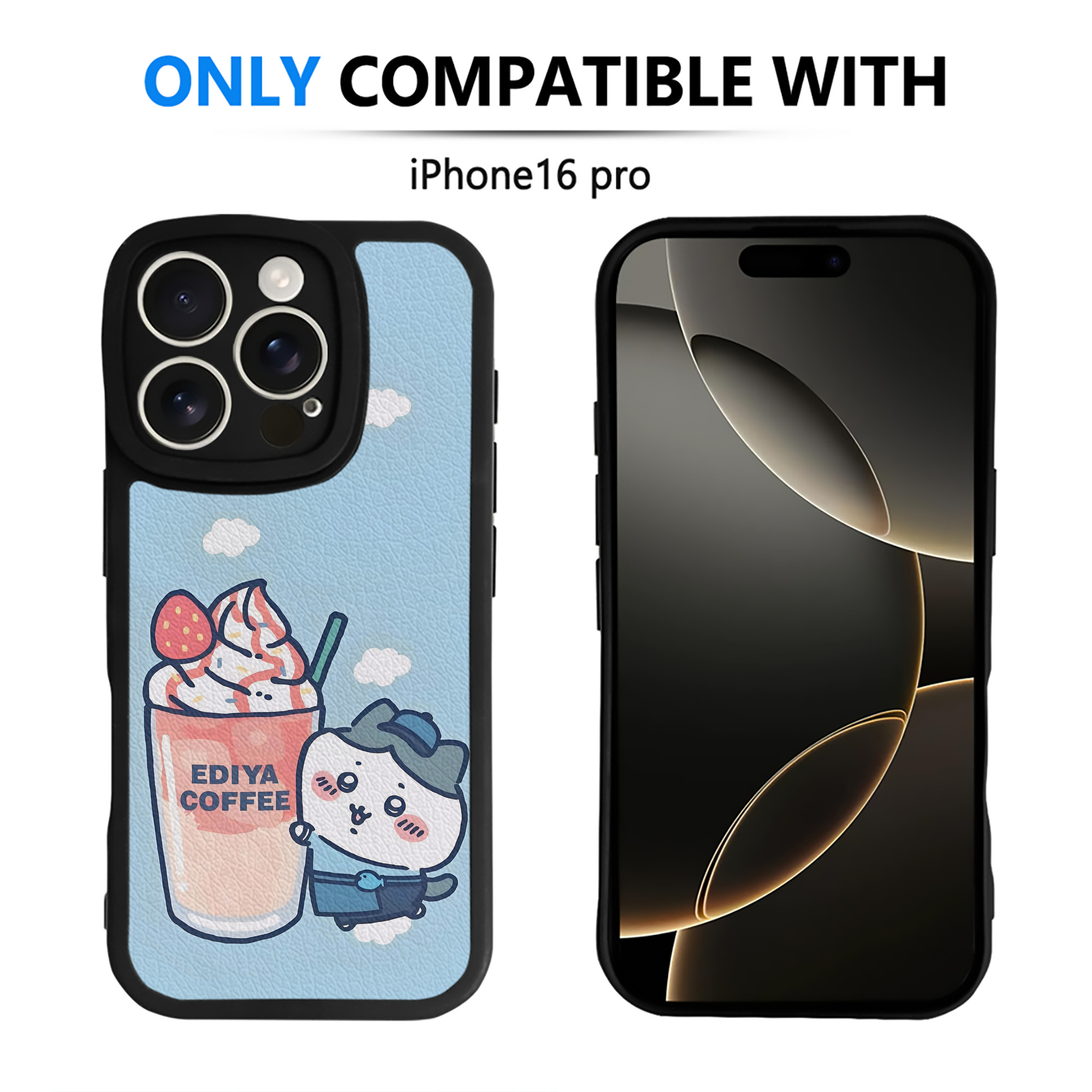 （画像用） ちいかわ Chii-kawa 【iPhone 16シリーズ対応】シリコンスマホケース（レザー調） 材質：シリコン
